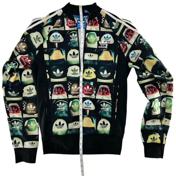 Adidas Vintage Mens 90's Print Superstar AOP Track Top Jersey Jacket Size Small - Picture 14 of 16